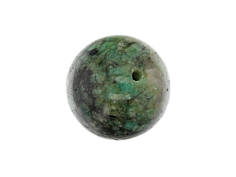 Bahia Brazilian Emerald in Matrix Focal Bead 18mm Sphere