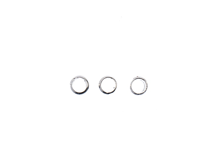 John Bead Must Have Findings 3mm Silver Tone Iron Crimp Beads 144 Pieces