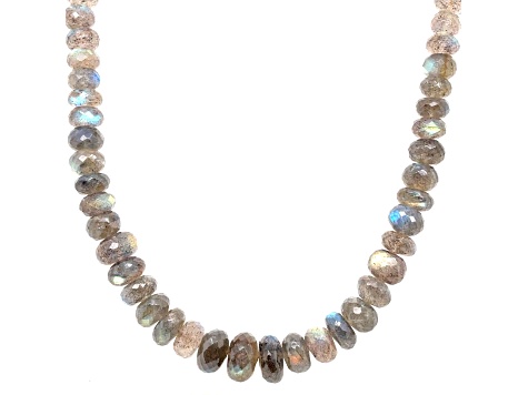 LABRADORITE FACETED BEADS SHORT STRAND