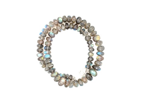 LABRADORITE FACETED BEADS SHORT STRAND