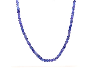TANZANITE RONDELLE BEADS SHORT STRAND