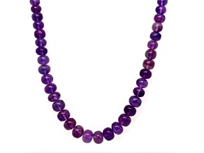 AMETHYST RONDELLE BEADS SHORT STRAND