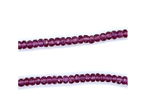 Purple Garnet Faceted Beads 2.5x4-3.5x5mm Bead Strand appx 18" in Length