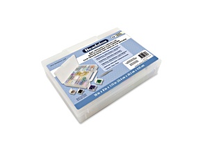 55 compartment Organizer, 10 x 8 x 1.75 in, 25.4 x 20.3 x 4.45 cm / with Scoop & Tweezer