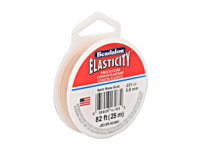 Elasticity® Strech Cord, 0.8 mm, Satin Rose, 25 m