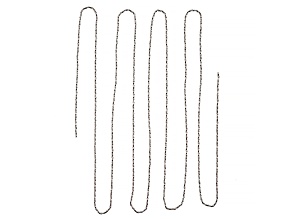 John Bead Silver Stainless Steel 1m Oval Chain with 1mm Links