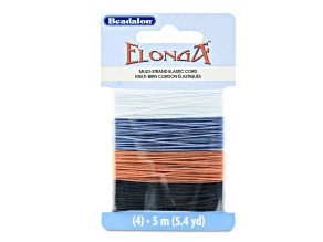 Elonga™ Stretch Cord, 0.7 mm, Black, Brown, Gray, Clear, 5 m