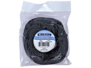 Rubber Tubing, 2.5 mm, Black, 25 m