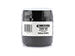 Fabric Elastic, 1.0 mm, Black, 100 m