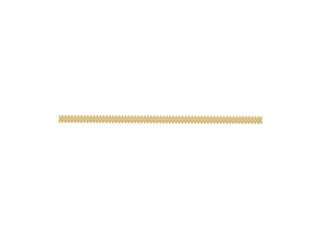 Gallery Wire, Bare Brass - Resembles Gold Color, Double Crown Pattern, 0.30 in wide, 6 in