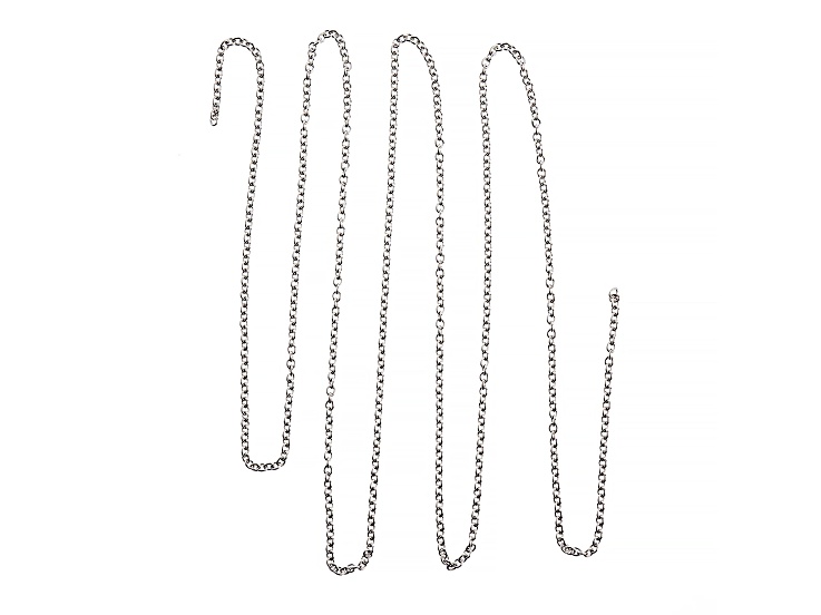 John Bead Silver Stainless Steel 1m Rolo Chain with 2.9x2.4mm Links