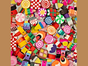 John Bead 1mm Candy Dessert Polymer Clay Beads 120 Pieces