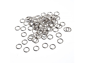John Bead 8mm Silver Stainless Steel Jump Rings 100 Pieces