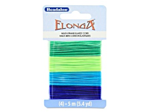 Elonga™ Stretch Cord, 0.7 mm, Green, Lime, Medium Blue, Blue, 5 m