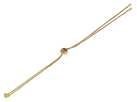Sliding Bracelet or Necklace Component Gold Tone appx 6" in length