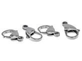 Stainless Steel Lobster Clasps appx 19x12mm in Size appx 4 Pieces in Total