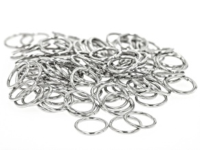 Jump Rings Round Shape Silver Tone appx 10mm 100 Pieces Total