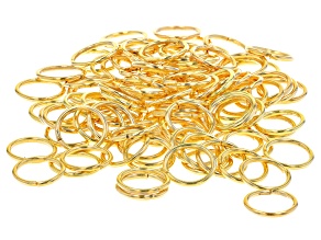 Jump Rings Round Shape Gold Tone appx 10mm 100 Pieces Total