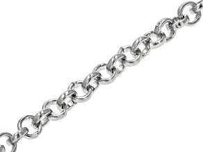 Silver Tone Unfinished Chain appx 3mm and appx 1M in Length