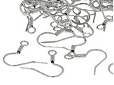 Ear Wire Fishhook in Silver Tone appx 18x17.5mm 100 Pieces Total