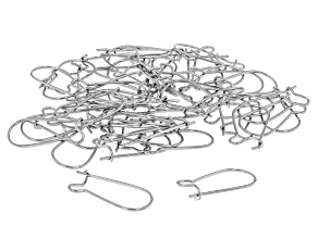 Stainless Steel Ear Wire Kidney with Open Loop and Hole appx 50 Pieces Total.