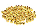 Metal Round Smooth Spacer Bead Kit in Gold Tone appx 8mm Contains appx 100 Pieces Total