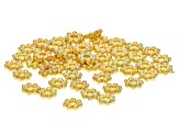 Gold Tone Rondelle Shape Spacer Bead Kit appx 5mm appx 50 Pieces Total