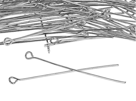 Eye Pins in Silver Tone appx 40mm appx 100 Pieces Total