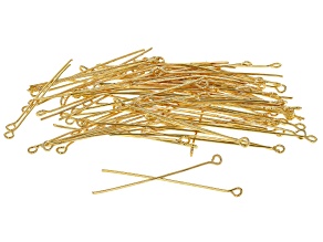 Eye Pins in Gold Tone appx 40mm appx 100 Pieces Total