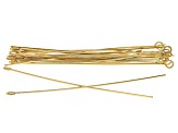 18k Gold Over Stainless Steel Eyepins appx 20 Pieces Total