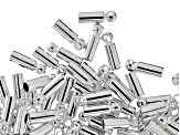 Cord Ends, Heavy, 1.8 mm (.070 in), .925 Sterling Over Base Metal, Appx 144 Pieces