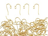Ear Wires, 1.5 mm (0.06 in), Ball, Gold Tone, Appx 144 Pieces