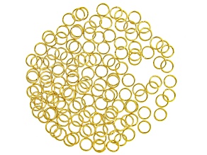 Jump Rings, 8 mm (.315 in), Gold Tone, Appx 144 Pieces