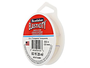 Elasticity Stretch Cord in Clear Appx 0.8mm Appx 25m Total