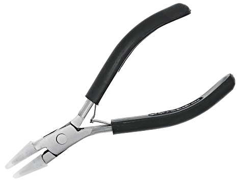 Round Nose Nylon Jaw Pliers, Tip Length: 0.78in /20mm, Tapered From 0.08in  - 0.27in/ 2mm-7mm - BDW095