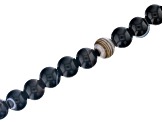 Onyx Appx 8mm Round Large Hole Bead Strand Appx 8" Length