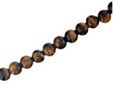 Tiger Eye Appx 8mm Round Large Hole Bead Strand Appx 8" Length