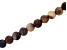Matte Petrified Wood Appx 8mm Round Large Hole Bead Strand Appx 8" Length