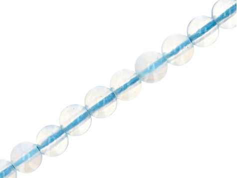 Opalite Appx 10mm Round Large Hole Bead Strand Appx 7-8" Length