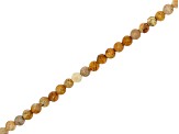Fossil Coral appx 4-4.5mm Round Bead Strand appx 8"