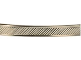16G Slant with Border Patterned Flat Wire in Silver Tone appx 3ft in length