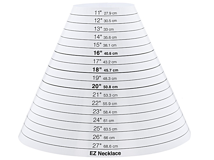 EZ Bracelet Sizer Gauge Travel Size(4-12.5) or EZ Necklace Size