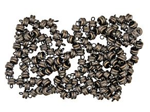 Magnetic Clasp Set of 144 Pieces in Antiqued Brass Tone Appx 6mm