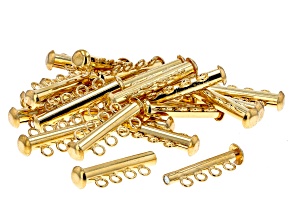 4-Strand Magnetic Clasp Set of Appx 24 Pieces in Gold Tone Appx 26mm