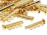 4-Strand Magnetic Clasp Set of Appx 24 Pieces in Gold Tone Appx 26mm