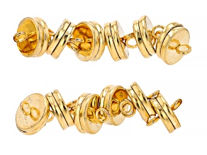 Magnetic Clasp Set of 12 in Gold Tone Appx 10mm