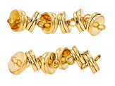 Magnetic Clasp Set of 12 in Gold Tone Appx 10mm