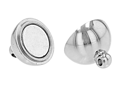 Stainless Steel Ball Shaped Magnetic Clasp Set of Appx 10 Pieces Appx 10mm