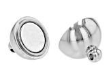 Stainless Steel Ball Shaped Magnetic Clasp Set of Appx 10 Pieces Appx 10mm
