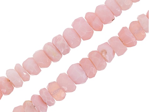 6MM Peruvian Pink Opal Gemstone Milky Pink Rondelle Heishi 6x3mm Loose Beads 8 inch Half Strand 90111912-162